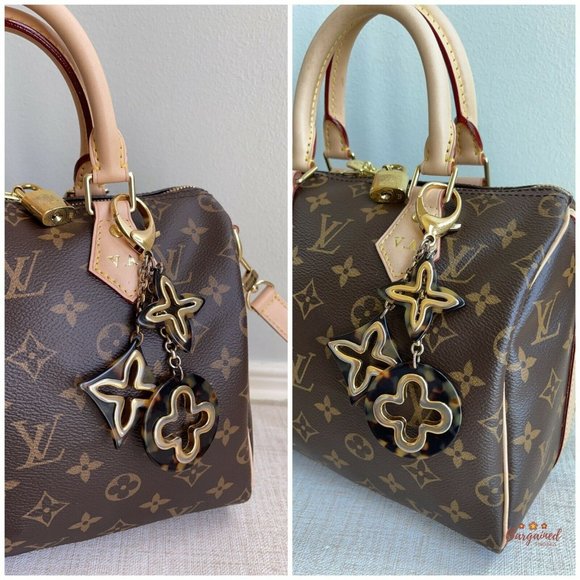 Authentic LOUIS VUITTON Tortoise Shell Bag Charm - Picture 10 of 12